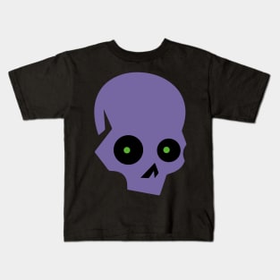 SKULL  ICON - BLACK DESIGN Kids T-Shirt